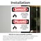Signmission 10 in Width, Vinyl Decal, Rectangle, Bilingual OS-2PACK-DS-D-1014-VS-1015 - alternate 2